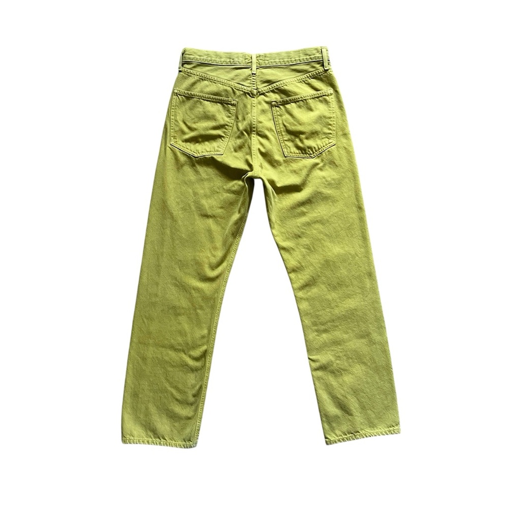 Agolde 90s Jeans Matcha Green Loose Fit Button Fly Straight Leg High Rise Sz 28 - Picture 14 of 16